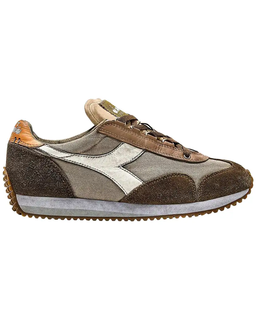 Diadora Heritage Sneakers Equipe H Dirty Stone Wash Evo Pelle Bovina Beige