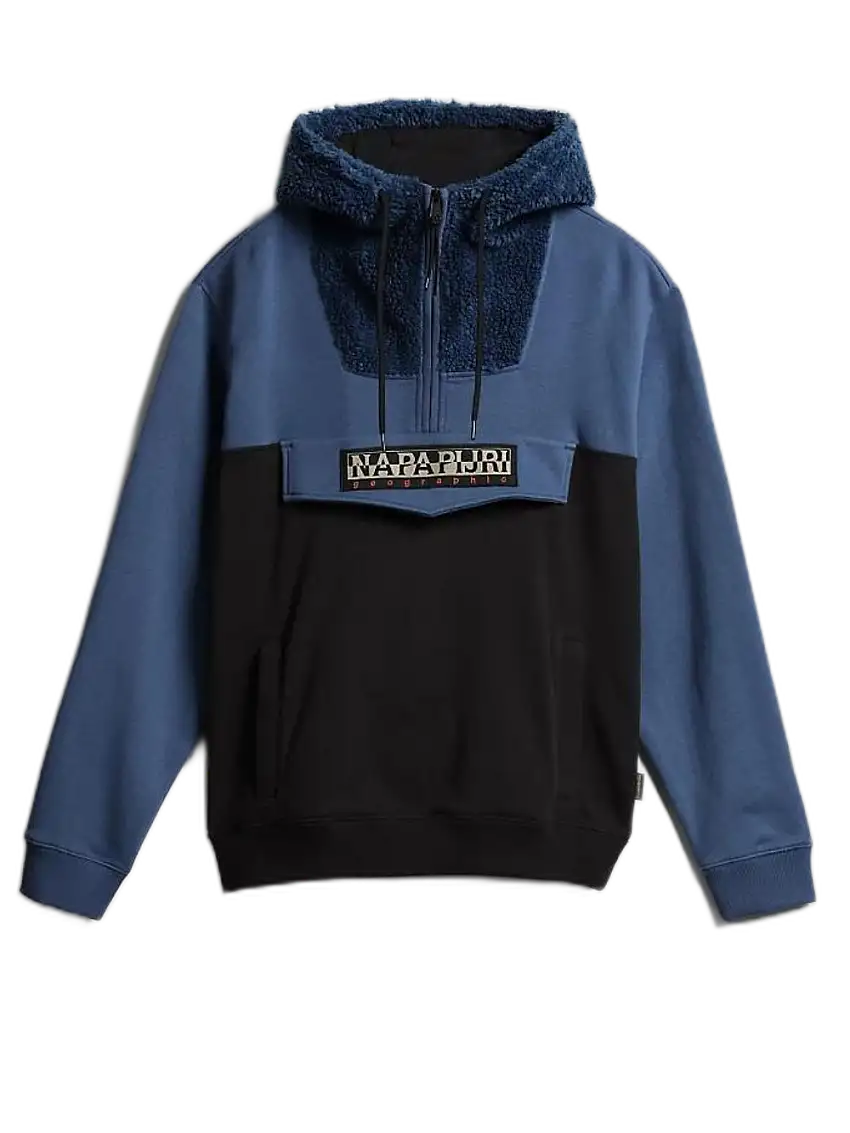 Napapijri Giacca Teddy Orsetto Course Cotone Blu