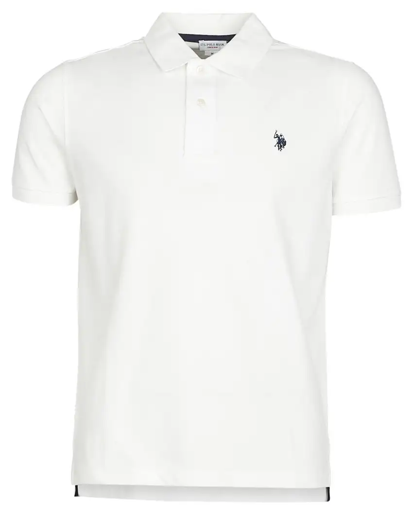 U.S. Polo Assn. T-shirt Logo Fronte e Retro in Cotone colore Bianco