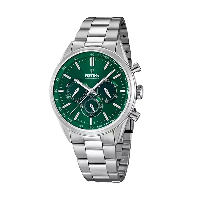 Orologio Uomo Festina F16820/R Verde Argentato 49844045
