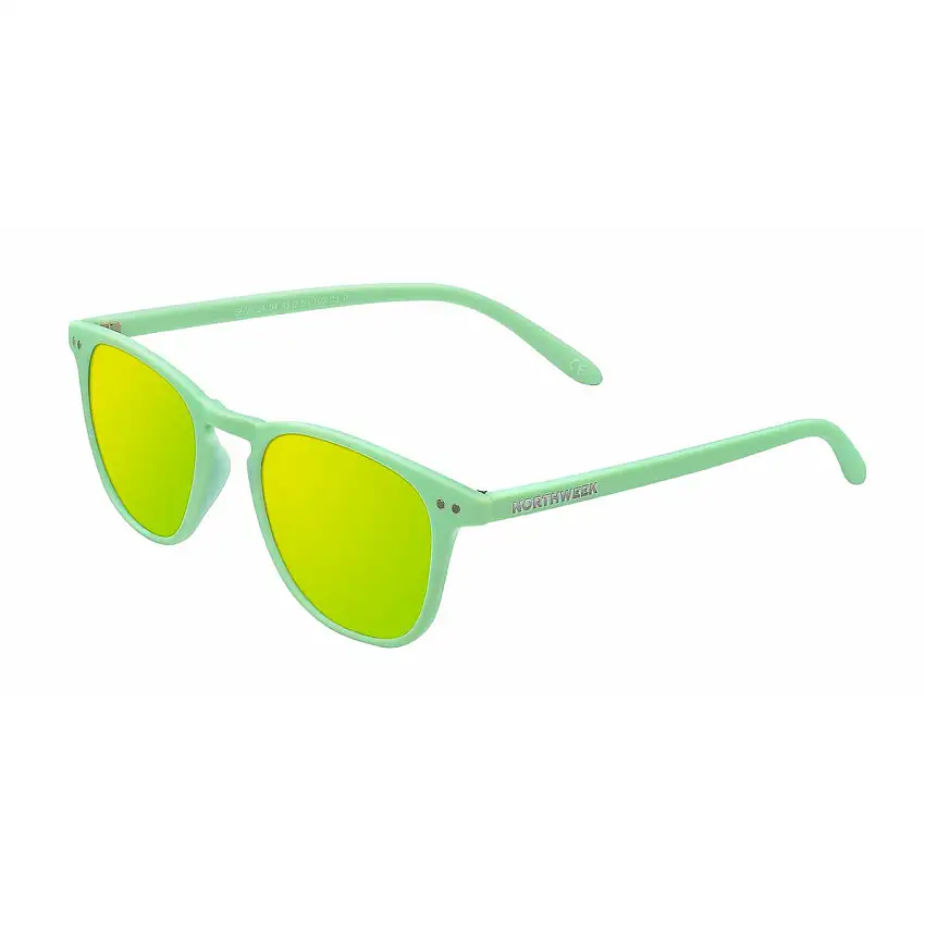 Occhiali da sole Unisex Northweek Wall Ø 45 mm Giallo Verde 43086903