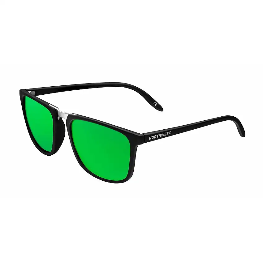 Occhiali da sole Unisex Northweek Shelter Matte Ø 47 mm Verde Nero 20955665