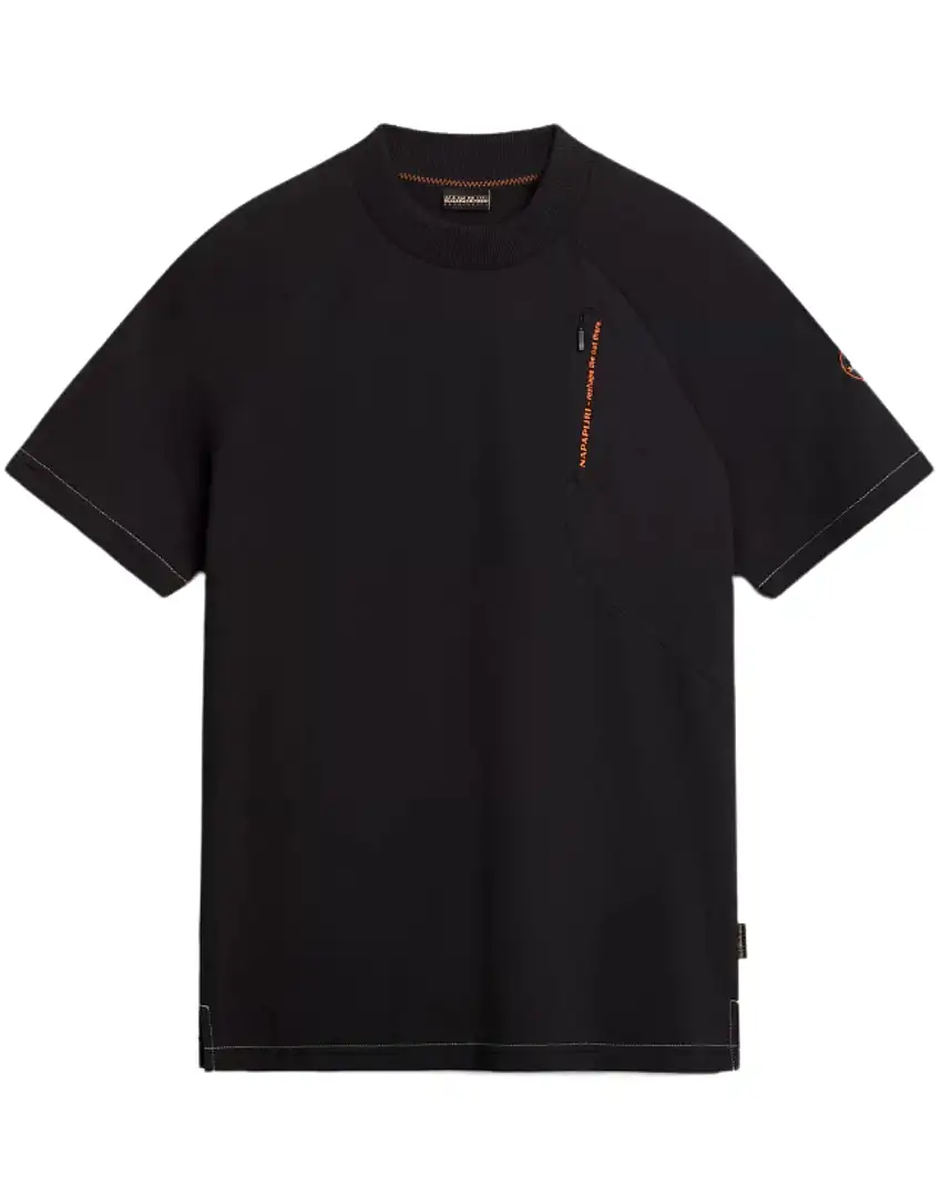 Napapijri Maglietta Manica Corta Weddell Cotone Nero