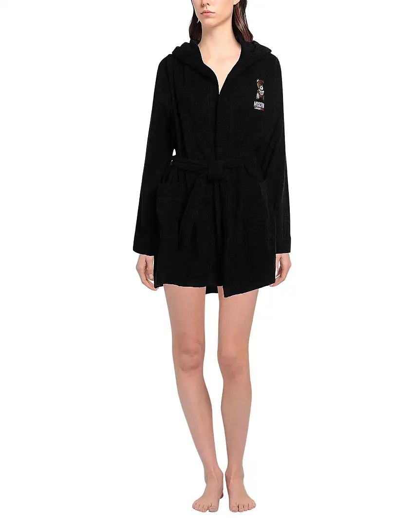 Moschino Underbear accappatoio Spugna Cotone 100% Nero