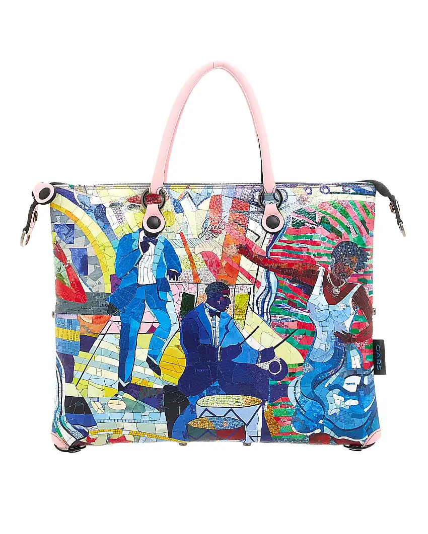 Gabs Borsa Trasformabile Hobo Shopper Tote Bauletto Zaino Multicolore in Pelle
