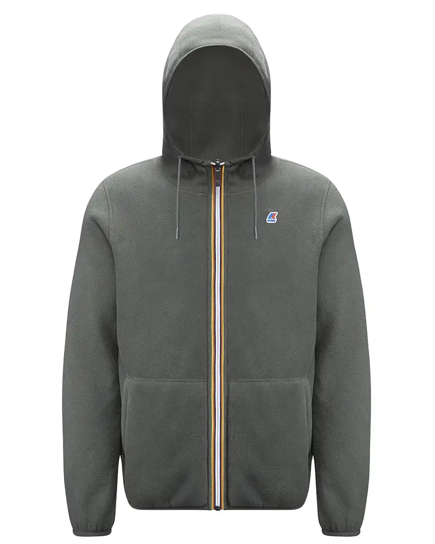 K-way Jacques Polar Double Reversibile Giubbotto Full Zip Grigio Uomo