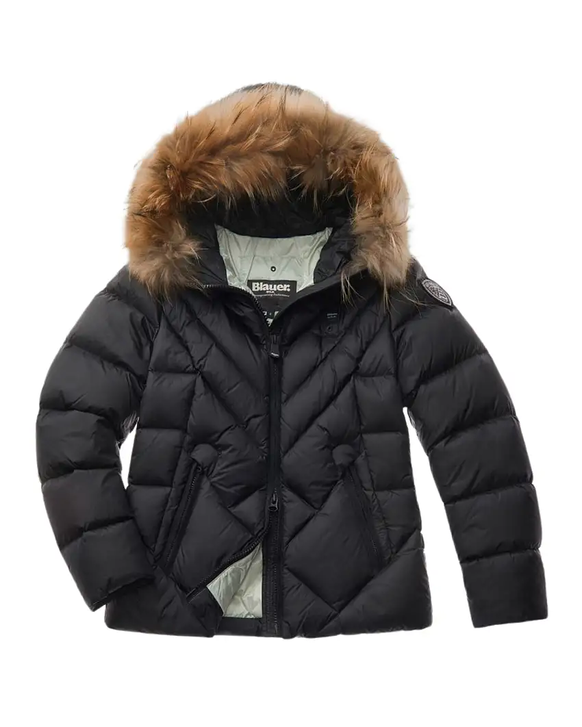 Blauer Giubbino Corto Imbottito Alicia Nero Donna