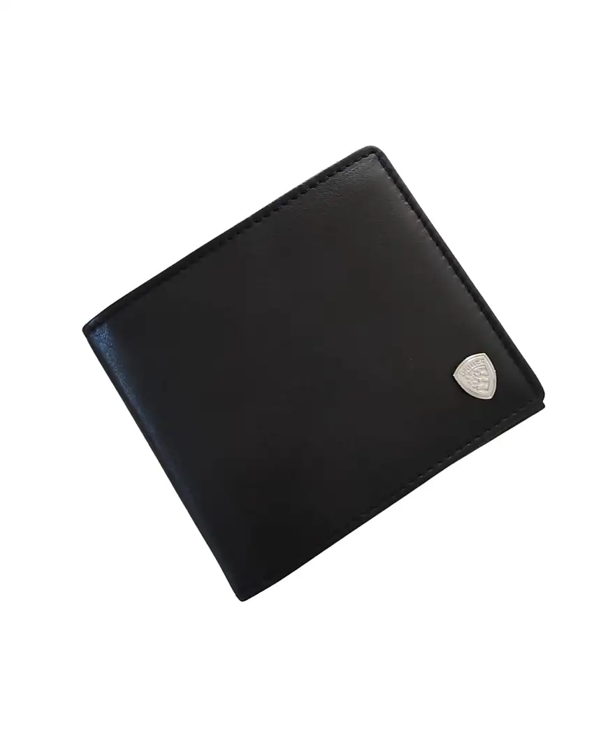 Blauer portafoglio 11x9,5x2,5 Cm Portamonete E Carte Nero Uomo COP01