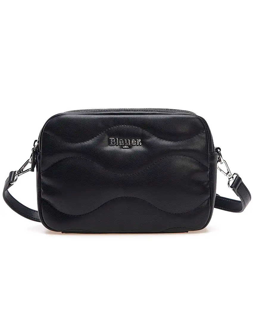 Blauer Borsa tracolla Camera Bag Doppia Zip Nero Donna
