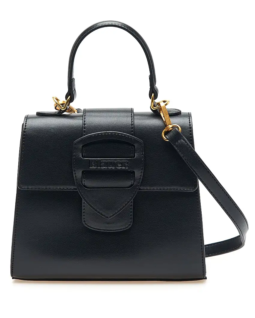 Blauer Bauletto A Mano o Tracolla Nero Donna ecopelle nero 25x17x8 cm