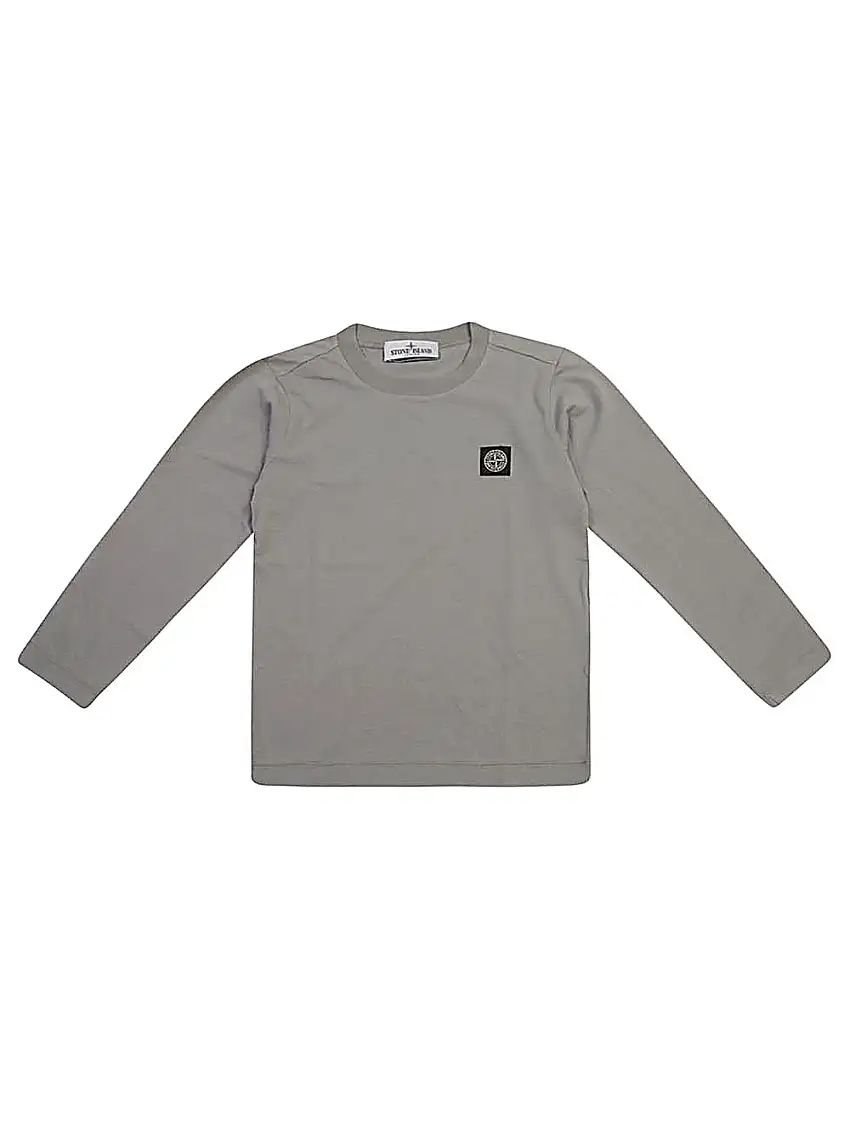 Stone Island JuniorT-shirt con applicazione Compass