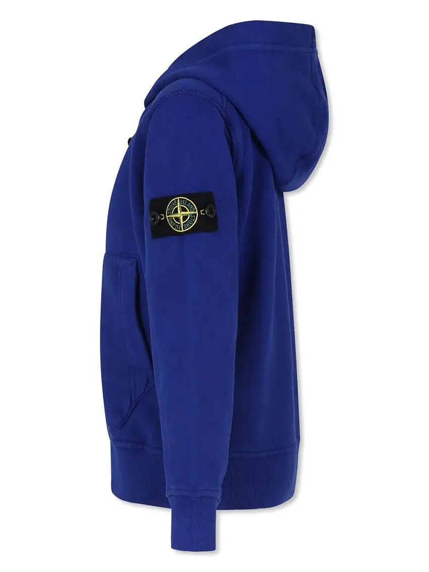 Stone Island JuniorFelpa con applicazione Compass