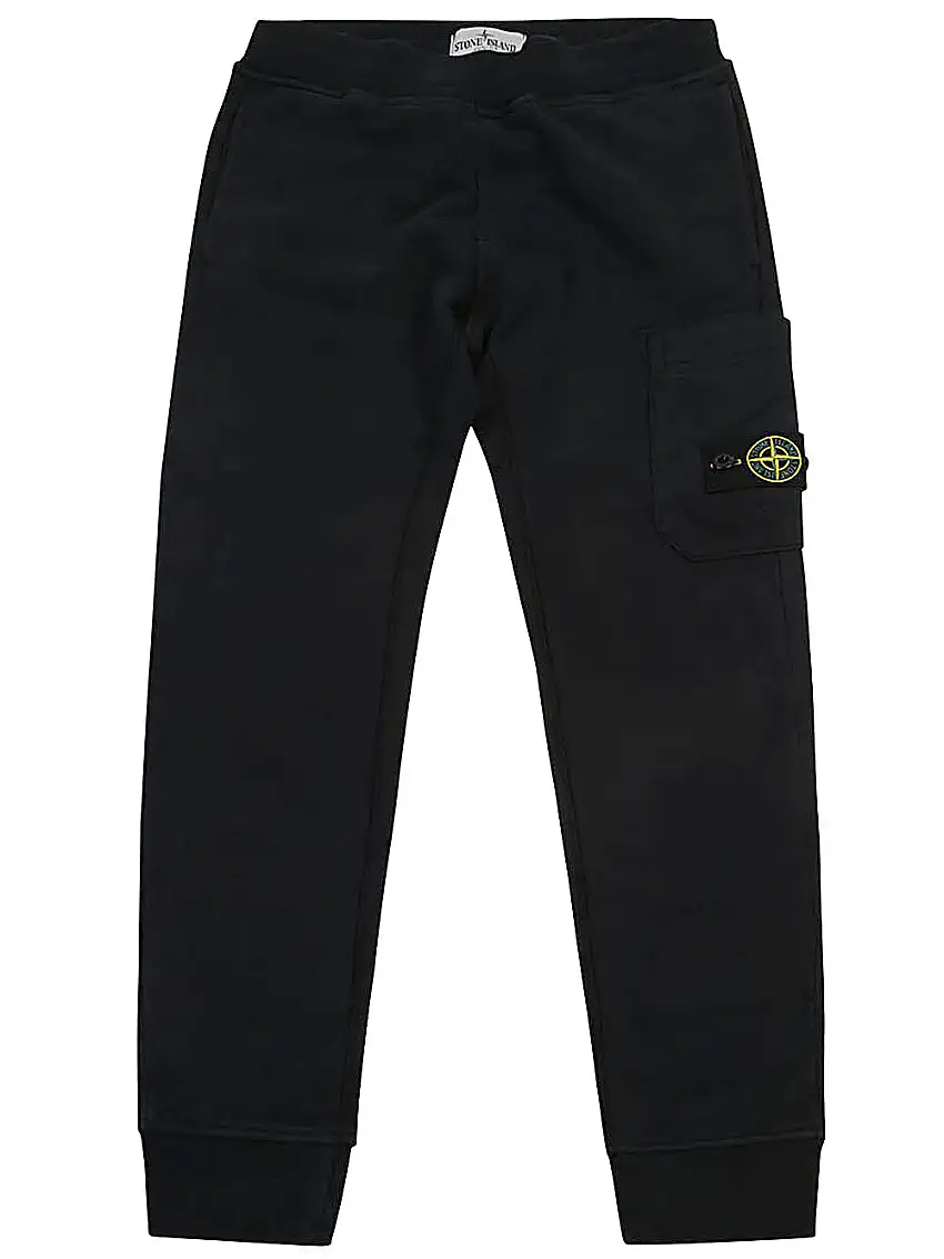 Stone Island JuniorPantaloni sportivi con stemma della bussola