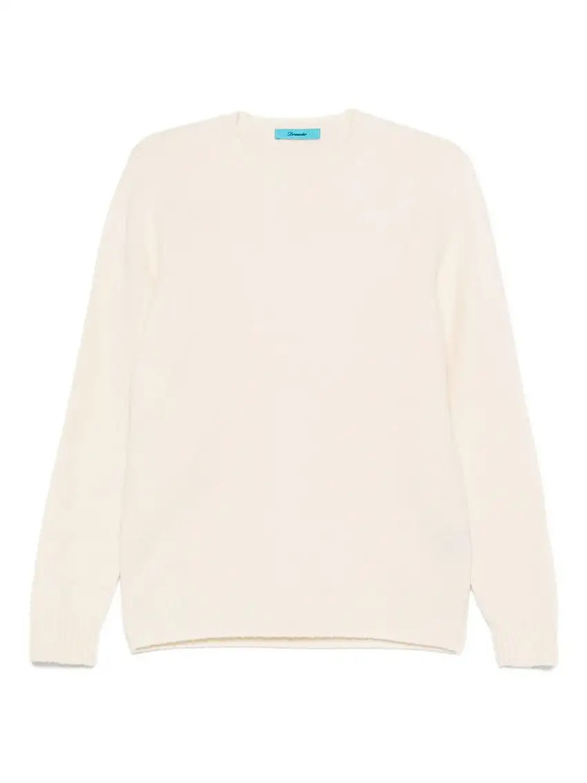 Drumohr Maglione beige in lana d'agnello