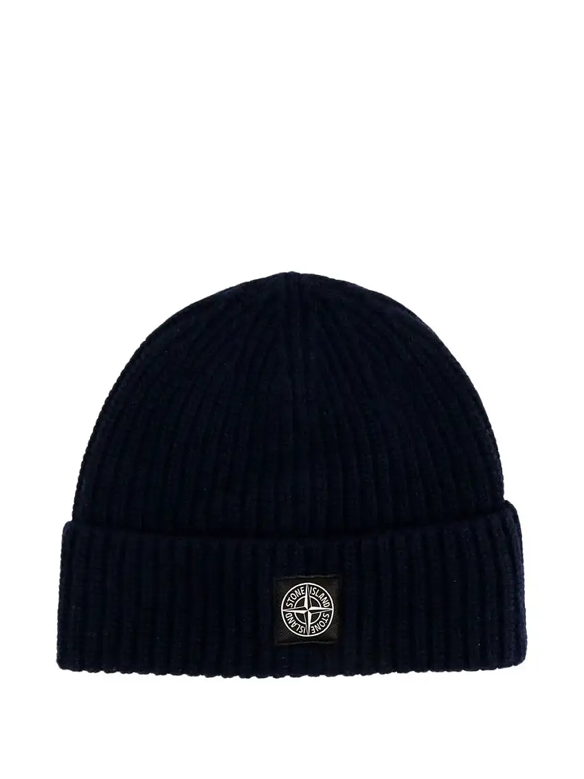 Cappello in Lana Vergine Blu STONE ISLAND