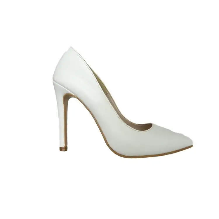 Adele 90 Scarpe Sposa Decollete a Punta Tacco Alto Bianco