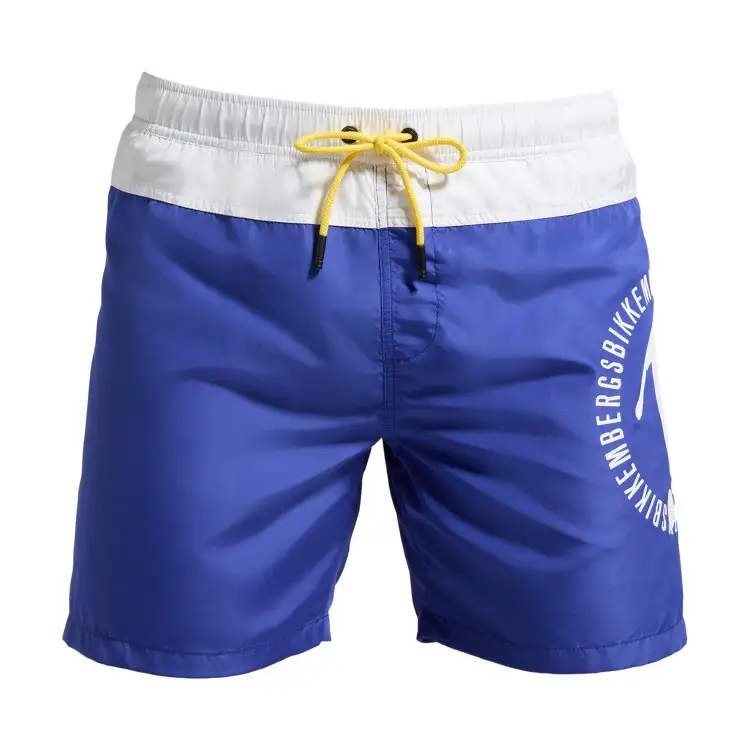 BIKKEMBERGS BKK3MBM02 Costume Pantaloncino Medio Uomo Blu
