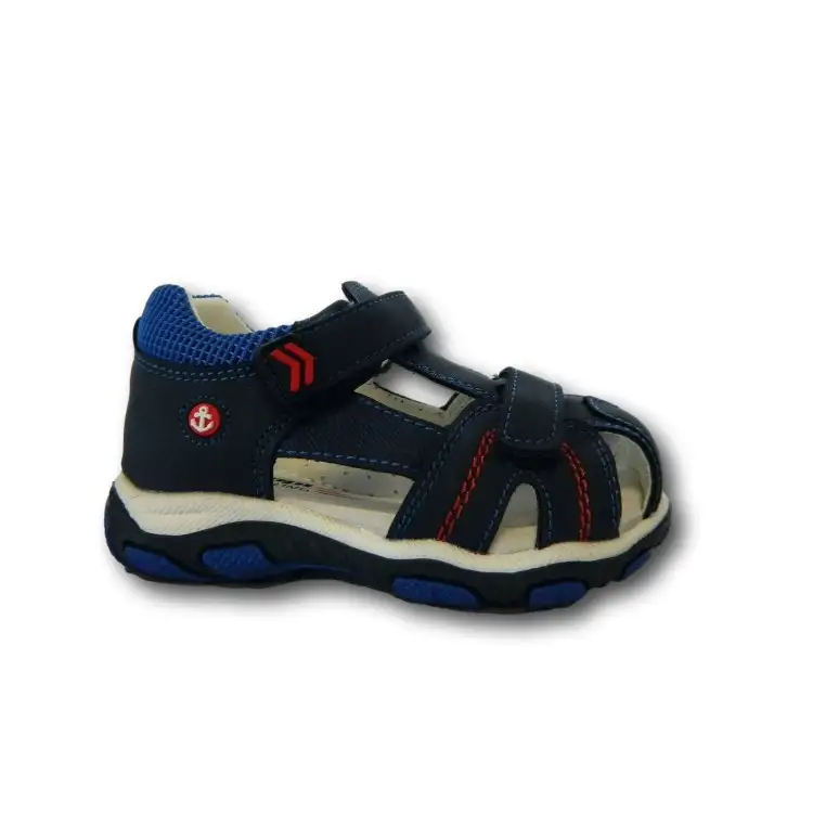 Beppi 2184300 Scarpe Bambino Sandali Primi Passi con Doppia Fascia Regolabile Blu