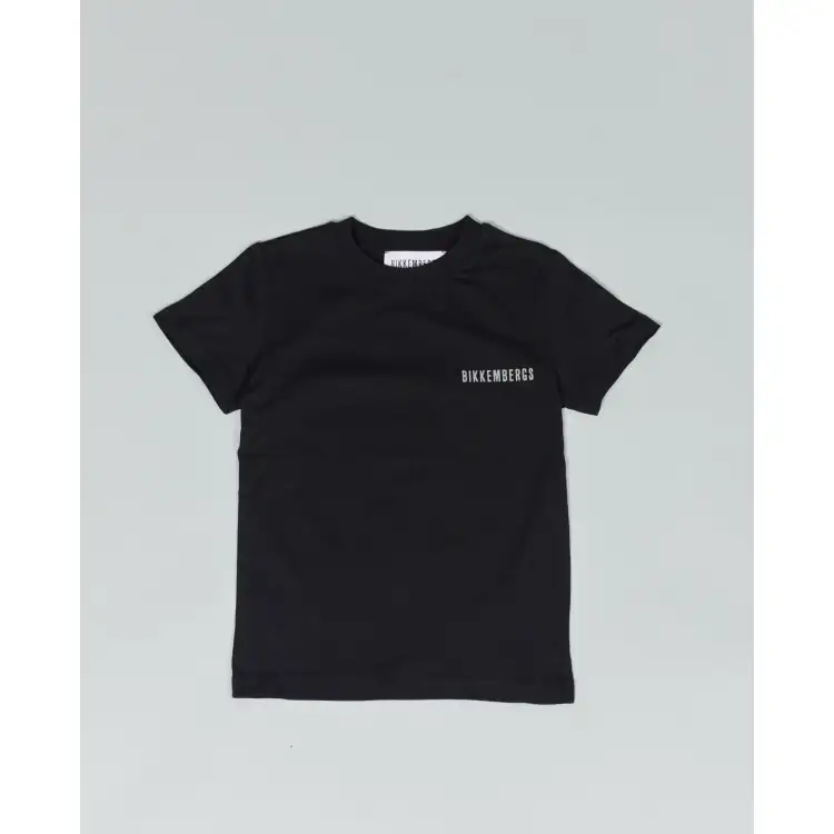 Bikkembergs PUPINO T-Shirt Maniche Corte In Cotone Nero
