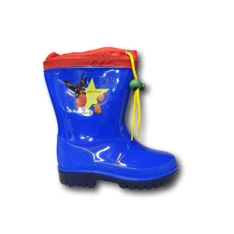 Bing BNP7205 Stivaletti Galosce Bambino per la Pioggia con Luci Blu