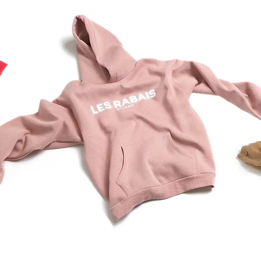 Les Rabais Milano Felpa big logo rosa