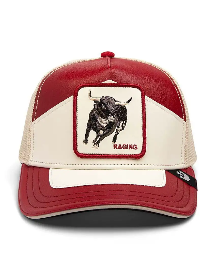 Goorin Bros. Cappelino Baseball In Pelle Linea 'the Farm' Raging Bianco Unisex