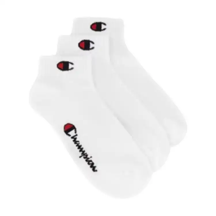 Champion U30042 Socks Calze Unisex 3Pk Bianco