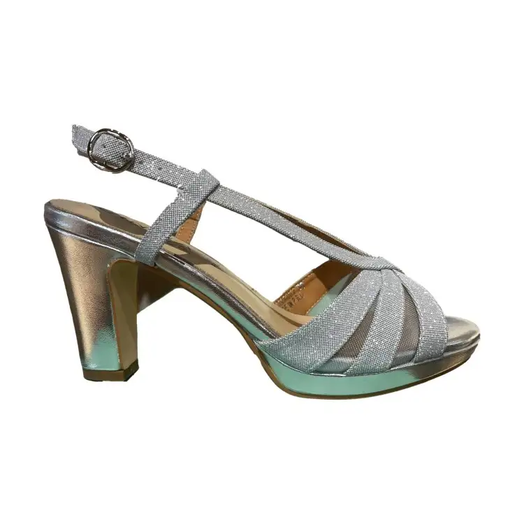 Cinzia Soft CN2024 002 Sandali Donna Con Tacco Alto Silver