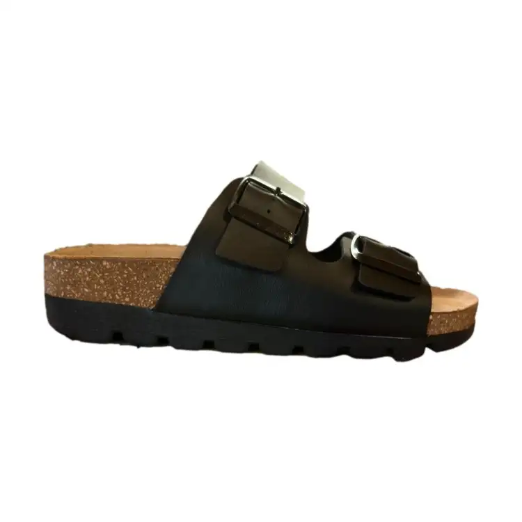 Easywalk 335P20630/S Ciabatta Donna Con Doppia Fascia Regolabile Champion Nero