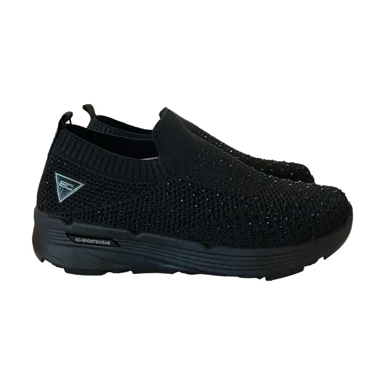 Enrico Coveri EASY Sneaker Donna Senza Lacci Black