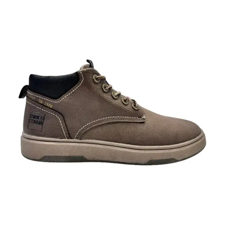 Enrico Coveri ECM424B43 COROT Sneakers Mid Uomo Stringate Marrone