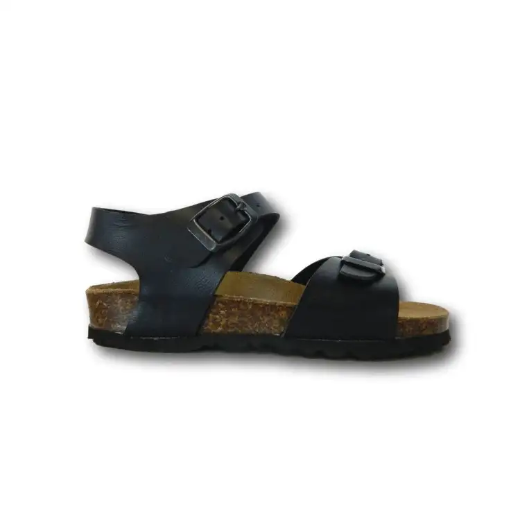 Evoca Bio Made in Italy EJ606B Sandali Bambino con Doppia Fascia Regolabile Blu