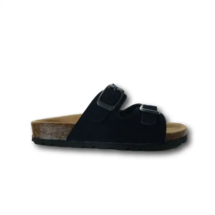 Evoca Bio Made in Italy EJ620A Ciabatte Bambino con Doppua Fascia Regolabile Blu