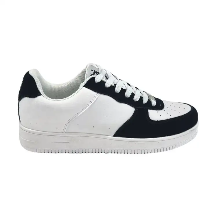 Gai Mattiolo GMT-3 Sneakers Uomo In Vera Pelle  e Camoscio Bianco Nero