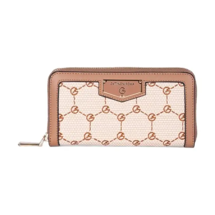 Gattinoni ADA Straw BENA18638 WP6TN2 Portafogli L. Donna Tan