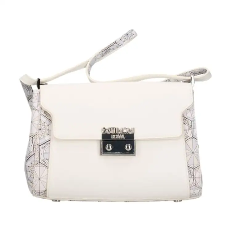 Gattinoni BENTD8615WZTDA1 Teodosia Bright Flap Borsa Donna White/Alabaster