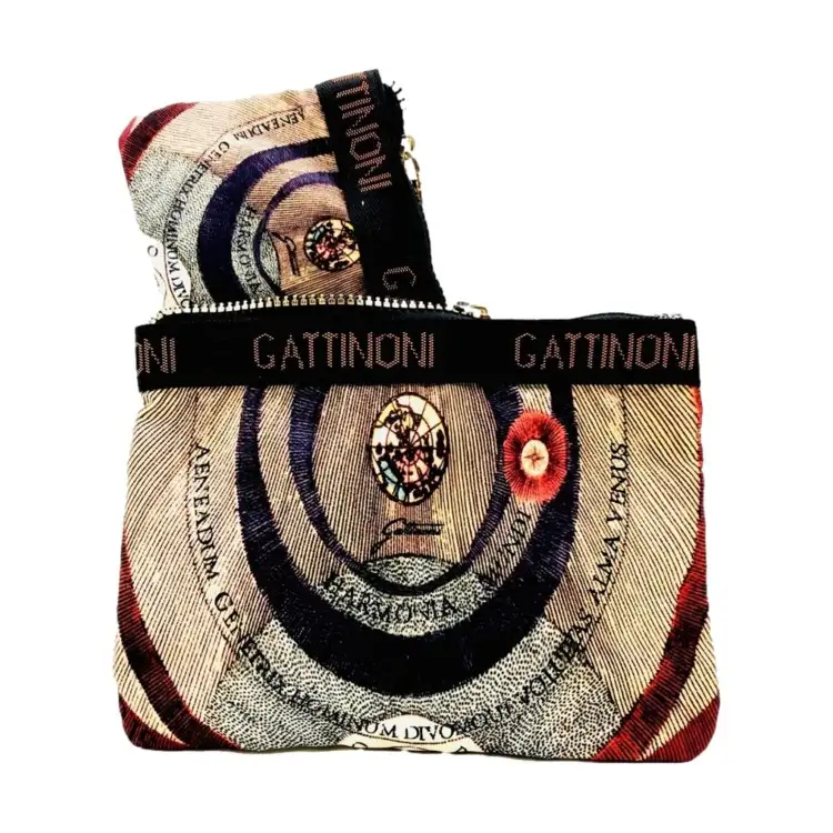 Gattinoni BIGYE8073WIAP03 Planetarium Easy Chic in Nylon Classic Nero Pouch 2 in 1 Classic Black