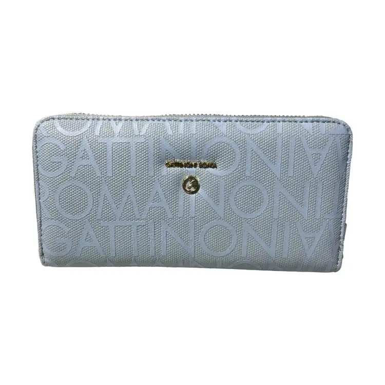 Gattinoni CHARLIE WEN4C8532 WVPL22 Zip Wallet Portafogli L.Donna Light Blue