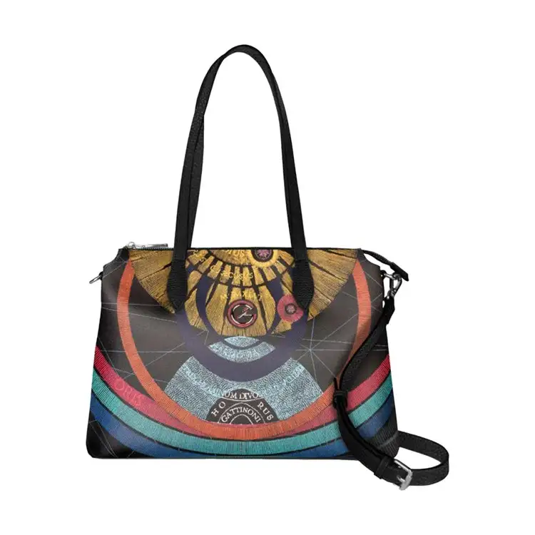 Gattinoni Planetarium BIPL8227 WPQK01 Handle Bag Borsa a Mano con Doppio Manico Black Print