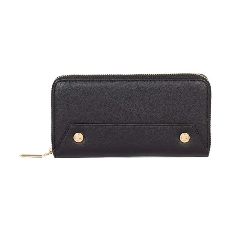 Gattinoni WENRZ2618 WVP000 Roomy Large Zip Portafogli Donna Nero