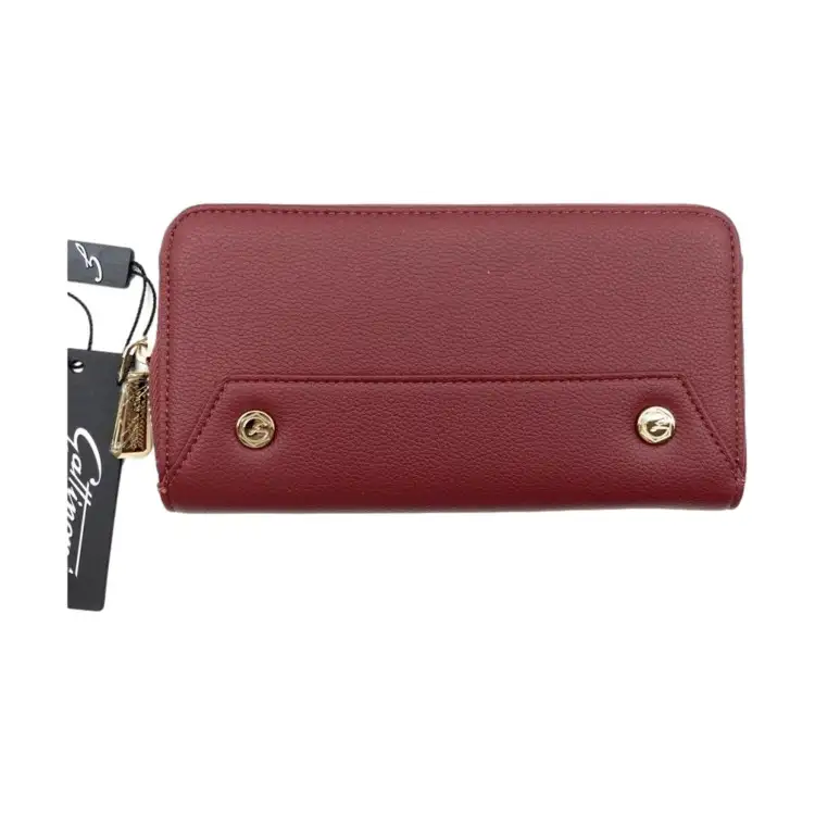 Gattinoni WENRZ2618 WVP466 Portafogli Donna New Teodosia L Zip Wallet Black Red