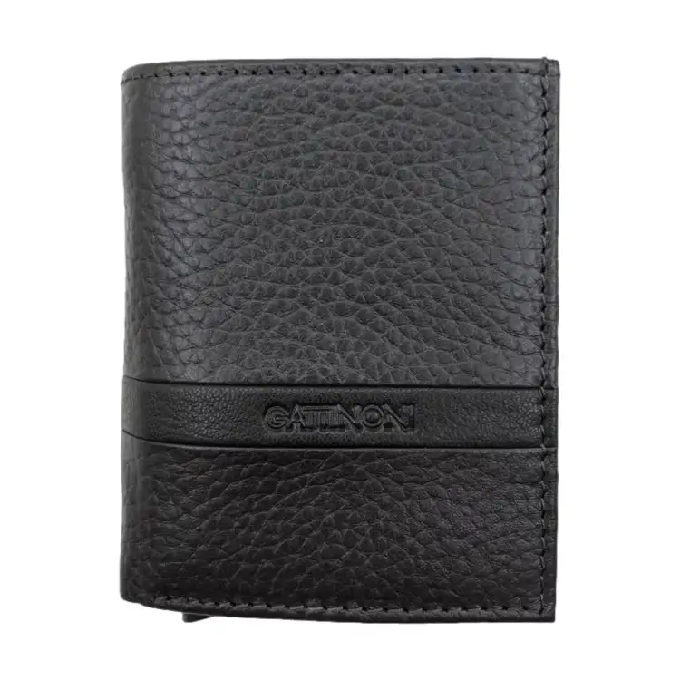 Gattinoni WIGEJ1099MHA511 MATTHIEW Portatessere Uomo 6.5x9.5 Vera Pelle Dark Brown