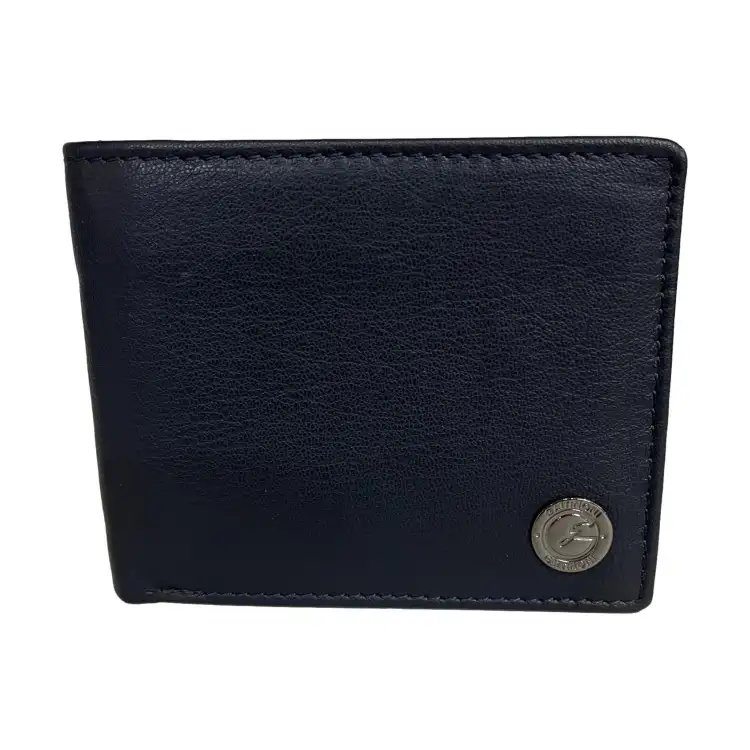 Gattinoni WIGJJ1082 MHA200 Jonathan Portafogli Uomo 11x9 Vera Pelle Blue