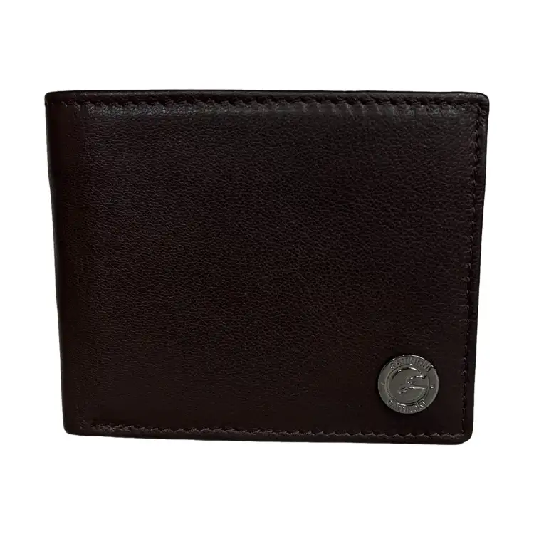 Gattinoni WIGJJ1082 MHA500 Jonathan Portafogli Uomo 11x9 Vera Pelle Brown