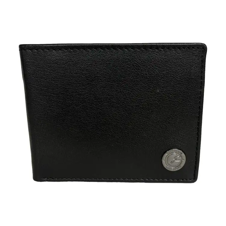 Gattinoni WIGJJ1083 MHA000 Jonathan Portafogli Uomo 11x9 Vera Pelle Nero