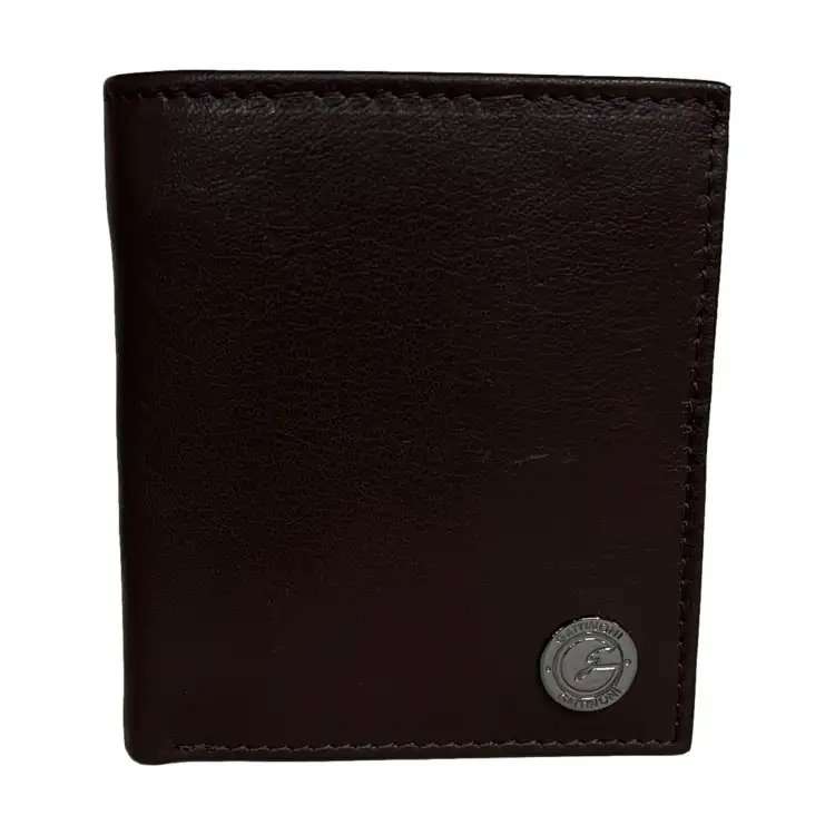Gattinoni WIGJJ1087 MHA500 Jonathan Portafogli Uomo 9x10 Vera Pelle Brown