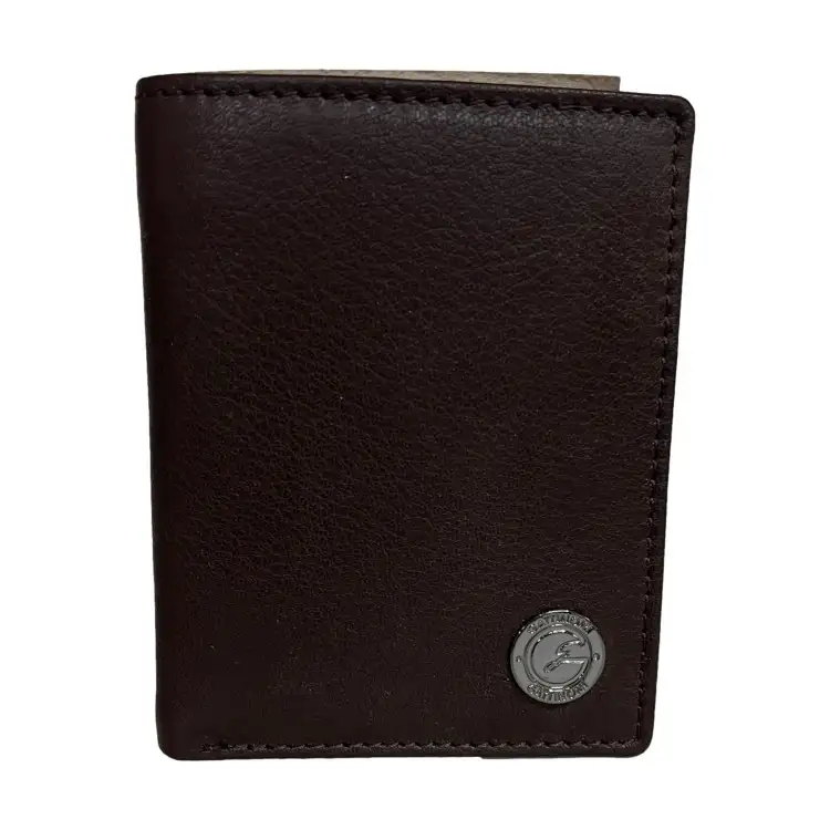 Gattinoni WIGJJ1088 MHA500 Jonathan Portafogli Uomo 8 x 10 Vera Pelle Brown