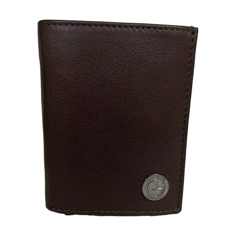 Gattinoni WIGJJ1089 MHA500 Jonathan Portafogli Porta Tessere Uomo 6,5x9,5 Vera Pelle Brown