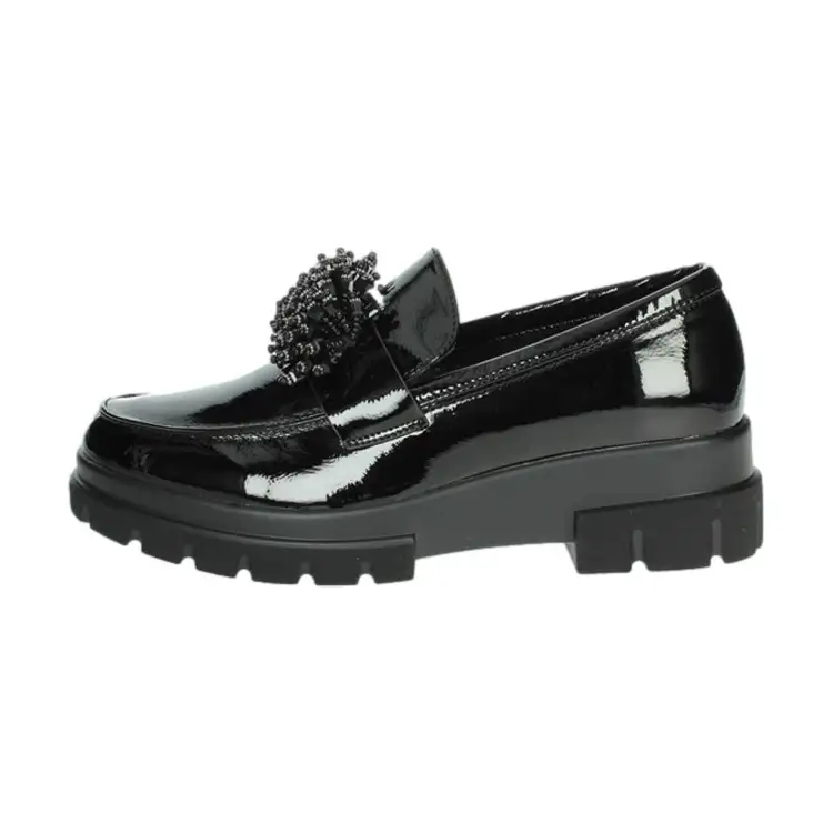 Gold & Gold GB991 Scarpe Donna Mocassini Con Accessorio Nero