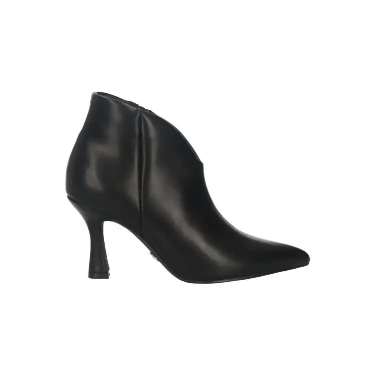 Gold & Gold GD841 Scarpe Donna Stivaletti Tronchetti Tacco Medio Nero